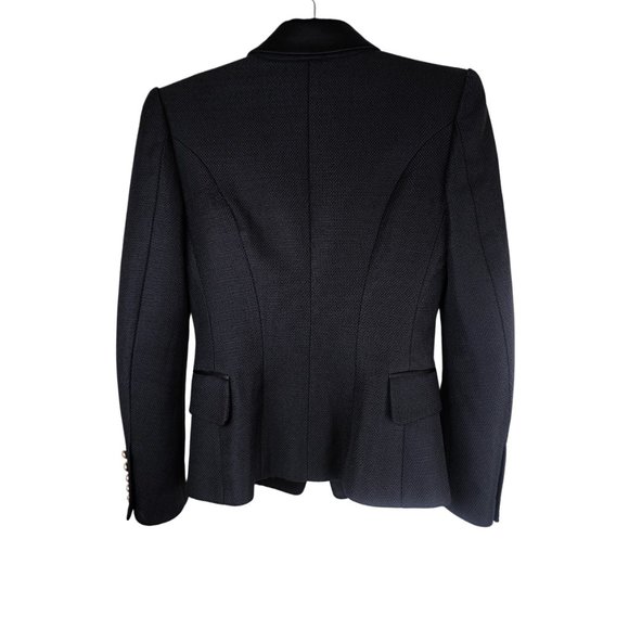 Balmain Gold Single Button Tuxedo Jacket - Picture 2 of 8